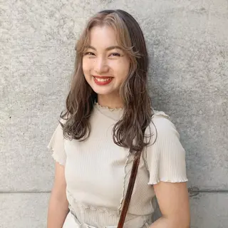 セミロング カラー kimika🥑 メンズ/髪質改善のヘアスタイル