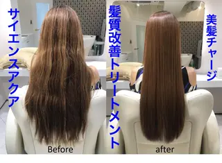 ロング カラー ササ キのヘアスタイル
