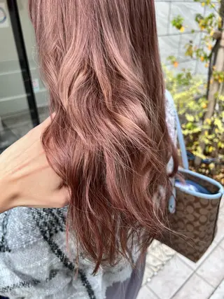セミロング カラー 💎エクステ専門店 BIZE梅田🇰🇷のヘアスタイル