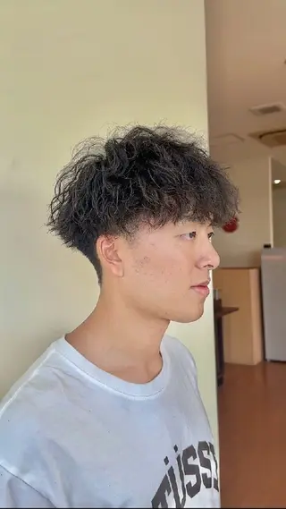 メンズ ショート パーマ HairSalon  Cloudのヘアスタイル
