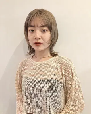 ミディアム カラー レイヤー/お顔まわり 暖色カラー🍑Amiのその他イメージ