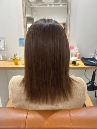 セミロング パーマ 縮毛矯正･カラー/ Meiのヘアスタイル