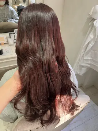 ロング カラー ヘアアレンジ 🐻‍❄️森山愛結美 🤍N°uairoのヘアスタイル