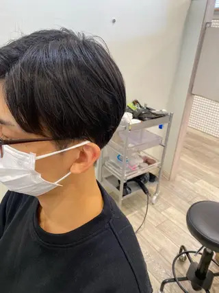 メンズ マツモト カラー/ショートボブのヘアスタイル