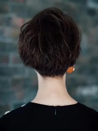 ショート パーマ 福島 浩司のヘアスタイル