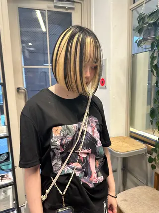 ショート カラー REINA☁️透明感 カラー/ぷつっと♡のヘアスタイル