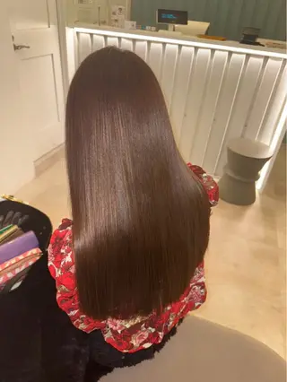 ロング カラー 髪質改善＆トリートメント over hair所沢店所属・韓国風/レイヤー/ 𝑵𝒂𝒏𝒂🩶のヘアスタイル