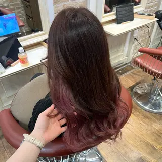 ロング カラー 💜にしむら みく💜のヘアスタイル