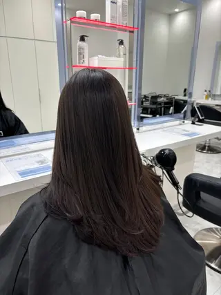 セミロング 🤍🥀韓流暖色レイ ヤー🥀🤍あやねのヘアスタイル