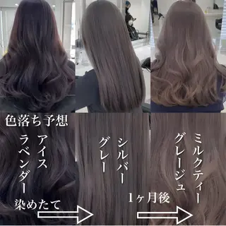 セミロング カラー yoki.【ﾖｷ】所属・Yoki.【ﾖｷ】 OMI／透明感カラーのヘアスタイル