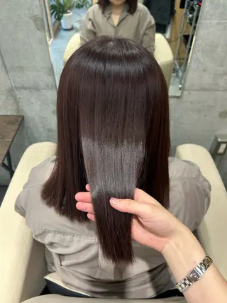 ミディアム 🩵✨石井涼風💎 縮毛矯正✨🩵のヘアスタイル