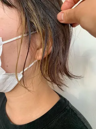 ミディアム カラー ANY／SUE 千葉パーマのヘアスタイル