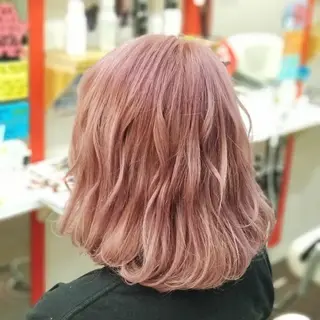 ミディアム 植田 /エクステ /ブリーチ/髪質改善のヘアスタイル