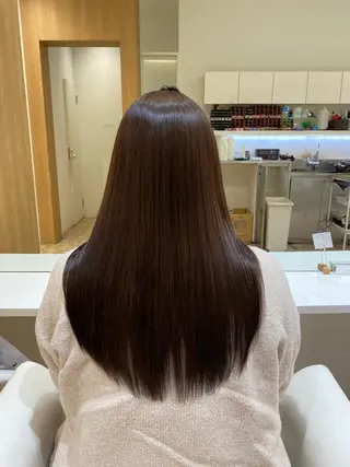 ロング カラー レイヤー/艶カラー /韓国ヘア/高松のヘアスタイル