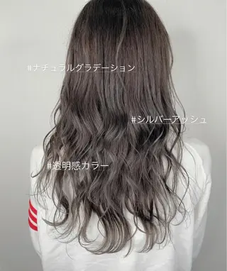 ロング カラー 袴田 伊代のヘアスタイル
