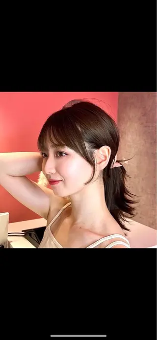 ロング カラー 山崎/ボブ縮毛矯正 レイヤー髪質改善のヘアスタイル