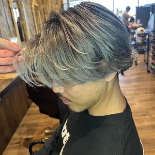 ショート カラー メンズ hair&relax y21所属・メンズバレイヤージュ 井上辰則のヘアスタイル