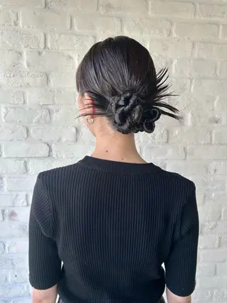 セミロング ヘアアレンジ kyoka .のヘアスタイル
