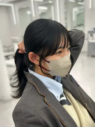 セミロング 加藤 優里のヘアスタイル