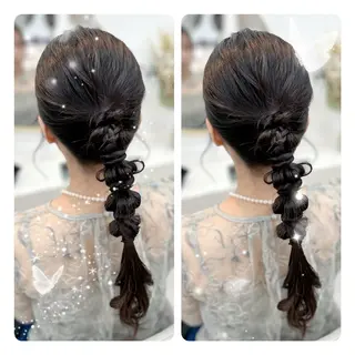 セミロング ヘアアレンジ 🫧そあん🫧大宮 カットモデル様募集中のヘアスタイル