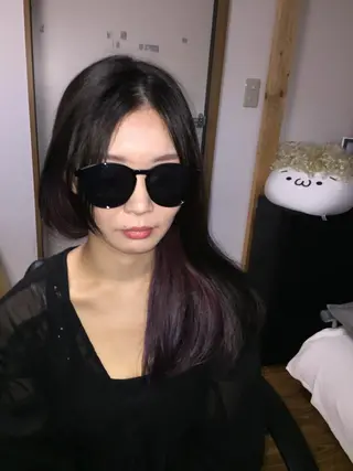 セミロング カラー じょん 。のヘアスタイル