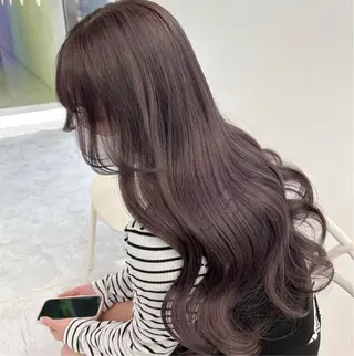 ロング 淡色ラベンダー♡ ニーナ🎀🦙のヘアスタイル