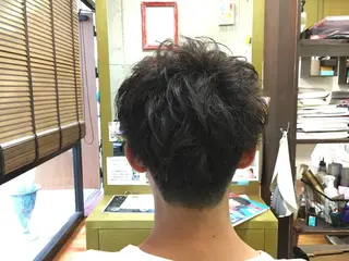 メンズ ツイスパ・波巻き 🩵片平和香奈のヘアスタイル