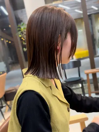 ミディアム パーマ mee.表参道所属・ボブ/ショート /パーマ/shinのヘアスタイル