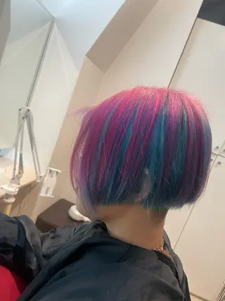 ショート カラー 白取 星矢のヘアスタイル