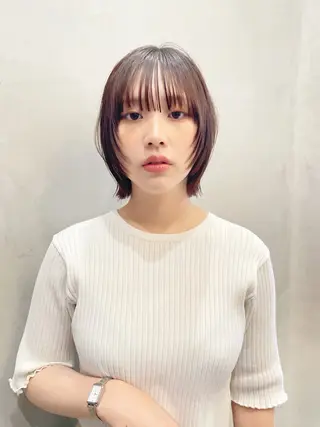 ショート ‎髪質改善／ボブ レイヤー／かずや‎のヘアスタイル