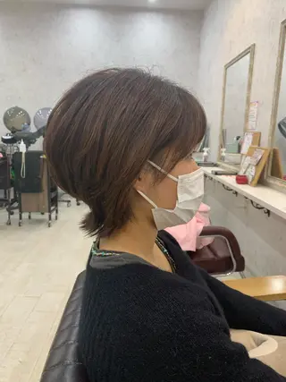 ショート 坂入 瑶希のヘアスタイル
