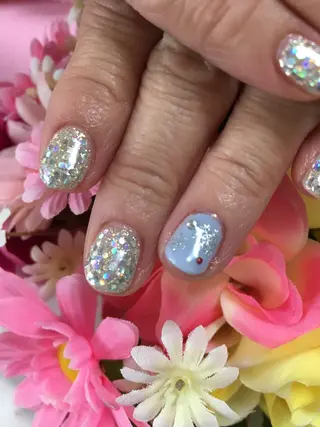 ショート ミディアム セミロング ロング カラー パーマ ヘアアレンジ キッズ ネイル マツエク・マツパ nail salon＆school felice所属・フェリーチェ瑞江店 新山のネイルデザイン