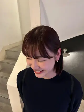 ミディアム カラー 愛結 暖色カラー🎀🩰のヘアスタイル