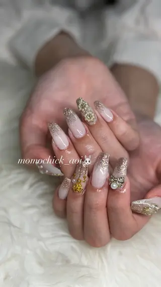 ネイル momochick所属・momochick_ Aoiのネイルデザイン