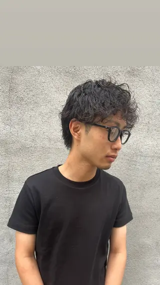 ショート パーマ パーマ／透明感 🍃Hidetoraのヘアスタイル