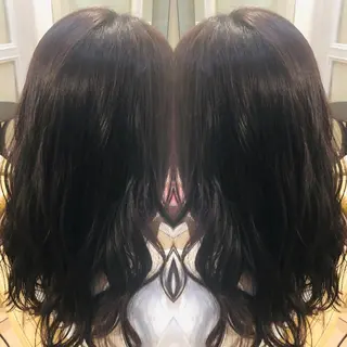 ロング パーマ 地毛風ストレート ⚡️下ノ村柊斗⚡️のヘアスタイル