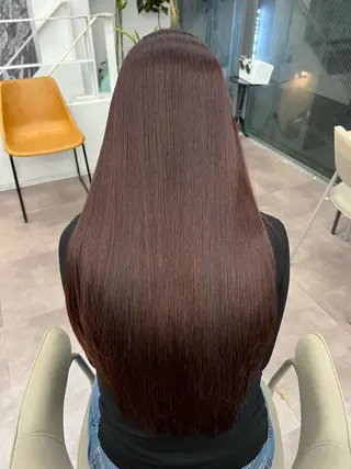 ロング カラー パーマ ⭐️似合わせボブ 縮毛矯正⭐️かえでのヘアスタイル