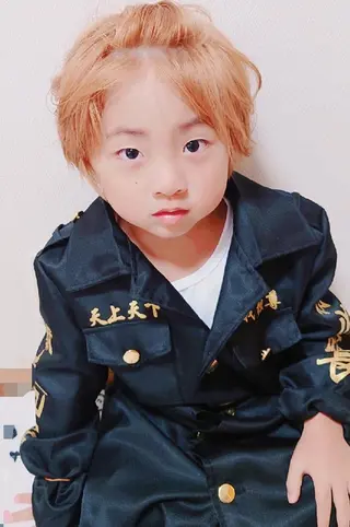 ショート メンズ カラー キッズ LAMP HAIR  ランプヘアー所属・徳永 博志のヘアスタイル