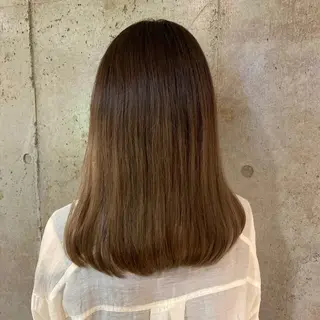 ミディアム カラー 一ノ瀬 蘭のヘアスタイル