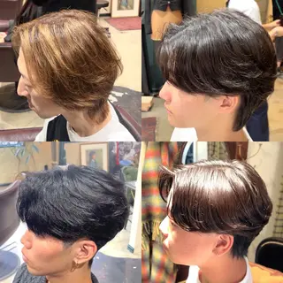 パーマ メンズ メンズパーマ眉毛 特化アユム🔥のヘアスタイル