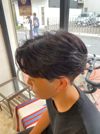 パーマ メンズ 🌴パーマオタク🌴 長谷川　諒佑🌈のヘアスタイル