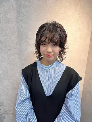 ミディアム パーマ ally hairsalon所属・Emi .のヘアスタイル