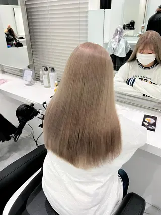 ロング まつパ/ケア ブリーチ/sEnAのヘアスタイル