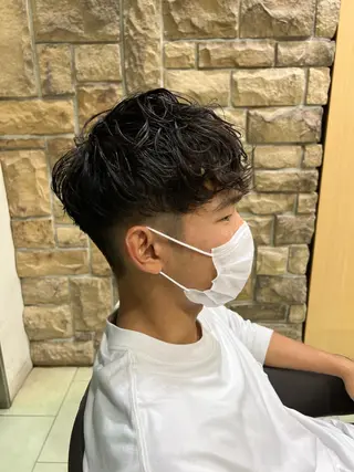 パーマ メンズ 韓国🩶Y2Kネイル 💫くれはのネイルデザイン