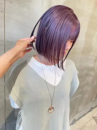 ミディアム カラー ill.所属・ill［イル］大須 ダブルカラー髪質改善のヘアスタイル