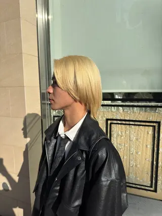 カラー メンズ 韓国レイヤー/センタ ーパート/坂本翔のヘアスタイル