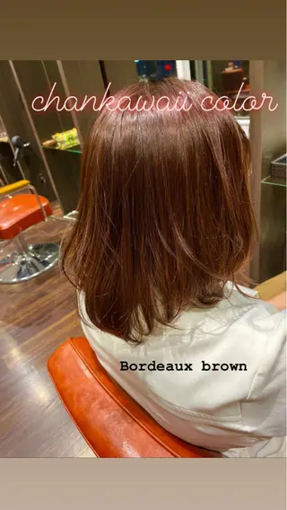 ミディアム カラー シェアサロンR所属・川合 勇気のヘアスタイル