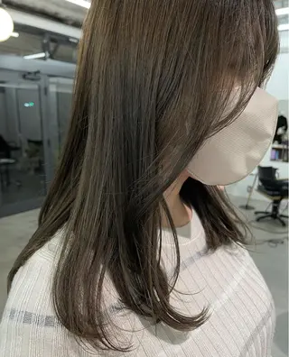 ロング カラー レイヤーパーマ、ボブ 小須田ゆあのヘアスタイル