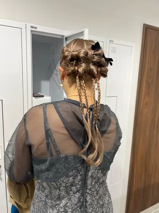 ロング ヘアアレンジ SALOWIN川崎WEST店所属・🌷川崎/アレンジ/ 暖色ボブ/コトネ🌷のヘアスタイル