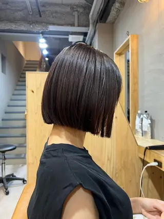 ショート カラー 神戸ボブ✂️ ioe三宮/田 伸佳のヘアスタイル